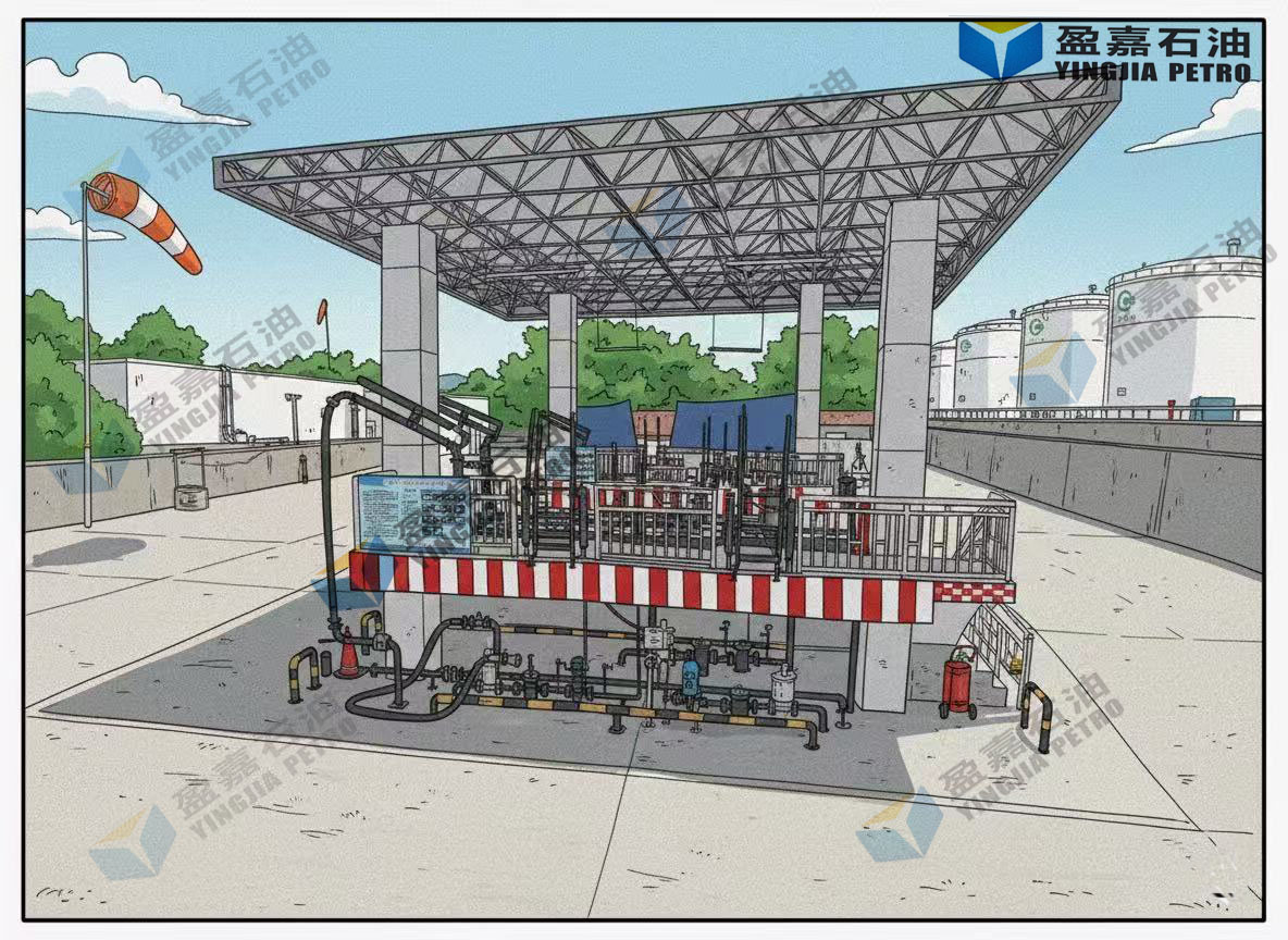 Refined product metering skid 